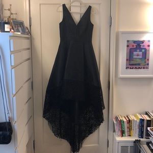 Black Monique Lhullier dress
